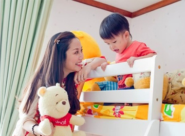 Ốc Thanh Vân chuẩn bị cho con trai một chiếc giường tầng để ngủ và chơi