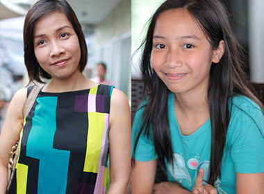 Mỹ Linh và con gái Mỹ Anh