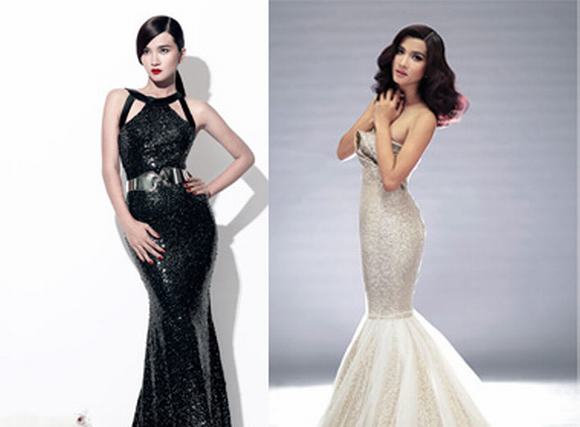 Kim Tuyến lộng lẫy trong bộ đầm đuôi cá
