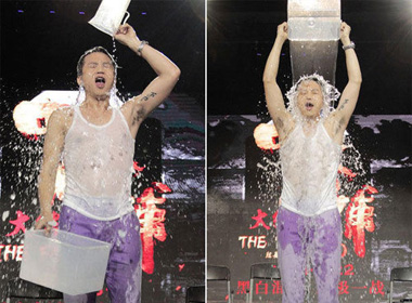  Hàng loạt sao Hoa ngữ thi nhau bị dội nước đá