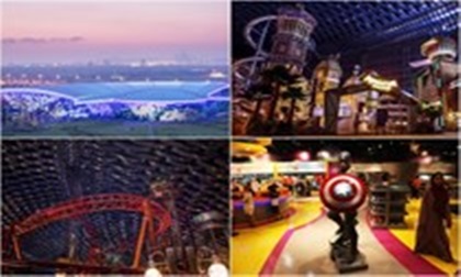 Bên trong công viên giải trí trong nhà lớn nhất thế giới ở Dubai