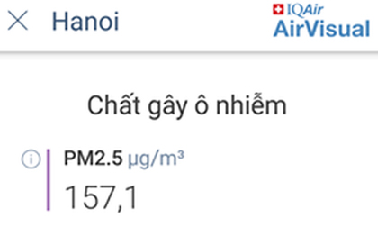 Sau 1 ngày mưa lớn, ô nhiễm ở Hà Nội lại ở mức báo động Sau 1 ngày mưa lớn, ô nhiễm ở Hà Nội lại ở mức báo động