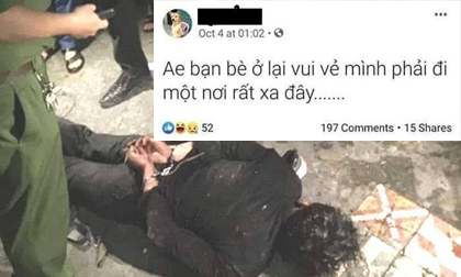 Ám ảnh dòng status của nghi phạm dùng dao truy sát bố mẹ người yêu, nghi do cấm cản yêu đương Ám ảnh dòng status của nghi phạm dùng dao truy sát bố mẹ người yêu, nghi do cấm cản yêu đương