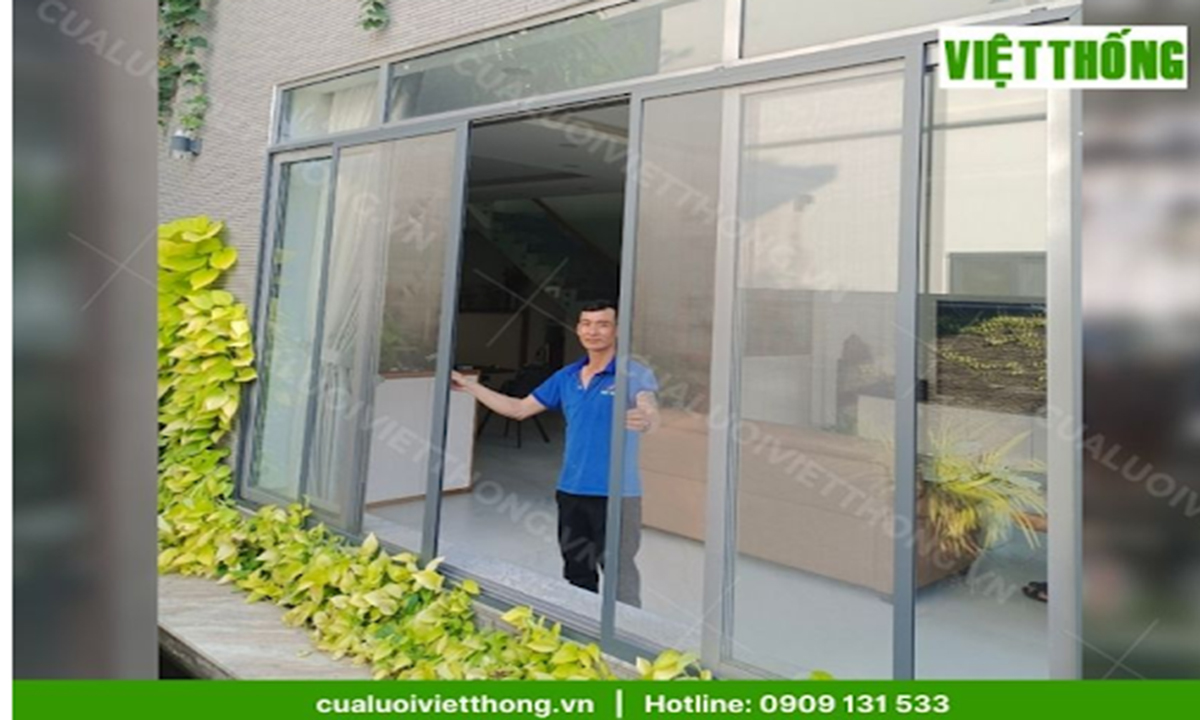 Cửa lưới chống muỗi dạng lùa cao cấp tại Việt Thống