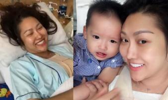 Sau 21 tiếng 'dao kéo', Phi Thanh Vân cười tươi trên giường bệnh với con trai Sau 21 tiếng 'dao kéo', Phi Thanh Vân cười tươi trên giường bệnh với con trai