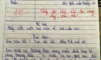 Bài văn tả mẹ đạt điểm 10 khiến thầy giáo phải bật khóc ngay khi đọc dòng đầu tiên Bài văn tả mẹ đạt điểm 10 khiến thầy giáo phải bật khóc ngay khi đọc dòng đầu tiên