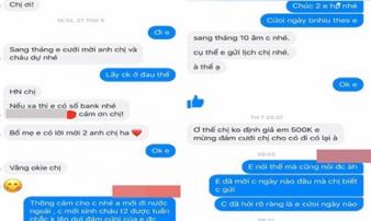 Người chị bị cô dâu đòi phong bì cưới 500.000: “Tôi thật sự sốc và khó tin” Người chị bị cô dâu đòi phong bì cưới 500.000: “Tôi thật sự sốc và khó tin”