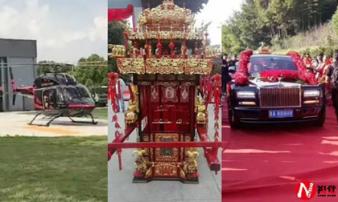 Lác mắt xem con trai tỷ phú rước dâu bằng trực thăng, siêu xe tiền tỷ Lác mắt xem con trai tỷ phú rước dâu bằng trực thăng, siêu xe tiền tỷ