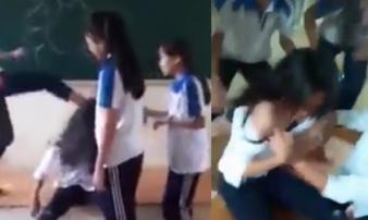 Đình chỉ học 6 nữ sinh đánh hội đồng, cưỡi lên đầu và lột áo bạn Đình chỉ học 6 nữ sinh đánh hội đồng, cưỡi lên đầu và lột áo bạn