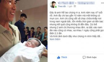 Khoảnh khắc người đàn ông 47 tuổi lần đầu được làm cha và câu chuyện phía sau khiến nhiều người xúc động Khoảnh khắc người đàn ông 47 tuổi lần đầu được làm cha và câu chuyện phía sau khiến nhiều người xúc động