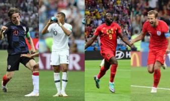 Tứ đại anh hào bán kết World Cup 2018: Đối thủ đáng gờm, kết cục khó đoán Tứ đại anh hào bán kết World Cup 2018: Đối thủ đáng gờm, kết cục khó đoán