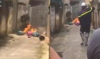 Hà Nội: Con rể vác 4 bình gas đến đốt trước cửa nhà bố mẹ vợ Hà Nội: Con rể vác 4 bình gas đến đốt trước cửa nhà bố mẹ vợ