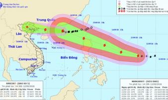 Siêu bão MANGKHUT mạnh lên cấp 17, ban hành công điện khẩn Siêu bão MANGKHUT mạnh lên cấp 17, ban hành công điện khẩn