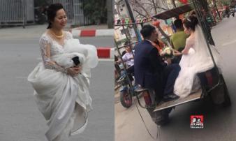 Khi đám cưới trùng ngày hội nghị thượng đỉnh Mỹ - Triều: Cô dâu xách váy hớt hải chạy, chú rể thuê ba gác trở nàng về dinh vì cấm đường Khi đám cưới trùng ngày hội nghị thượng đỉnh Mỹ - Triều: Cô dâu xách váy hớt hải chạy, chú rể thuê ba gác trở nàng về dinh vì cấm đường