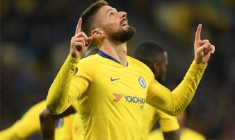 Giroud lập hat-trick, Chelsea đoạt vé tứ kết Europa League Giroud lập hat-trick, Chelsea đoạt vé tứ kết Europa League