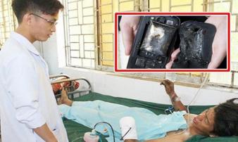 Phải cắt bỏ cánh tay vì vừa dùng điện thoại vừa sạc Phải cắt bỏ cánh tay vì vừa dùng điện thoại vừa sạc