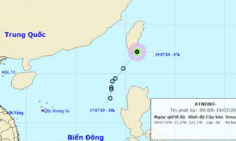 Thông tin mới nhất về áp thấp nhiệt đới trên Biển Đông Thông tin mới nhất về áp thấp nhiệt đới trên Biển Đông