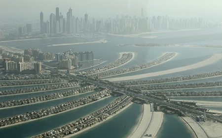 Palm Jumeirah với kiến trúc ấn tượng.