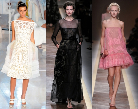 Paris Fashion Week Valentino Spring 2012 Hoa ren ấn tượng