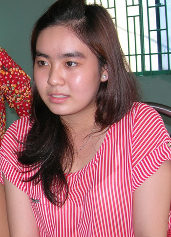 Xuân Thùy đang dần bình tâm lại sau nỗi tủi hổ bị gia đình chồng trả về vì cho rằng hư hỏng mất trinh trắng. Ảnh: Thiên Phước.