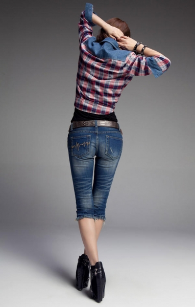 Mặc jeans sexy mùa hè!, Thời trang, quan jeans, jeans skinny, jeans ong con, thoi trang jeans, ao khoac jeans, ao so mi