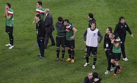 Athletic players did not hide his disappointment.  Were downcast by defeat