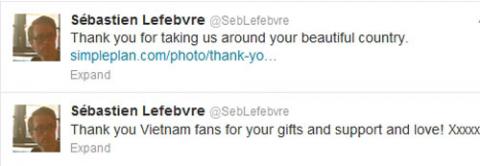 Simple Plan tiếc nuối khi phải rời xa Việt Nam