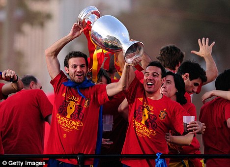 London calling: Euro 2012 hero Juan Mata is in Spain's preliminary Olympics squad