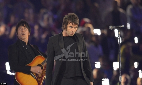 Wonderwall: Liam Gallagher hit the stage to play with band Beady Eye
