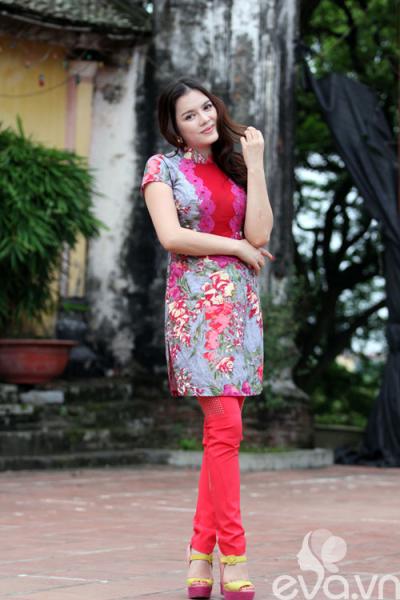 Lý Nhã Kỳ 'hút mắt' với áo dài cách tân - 13