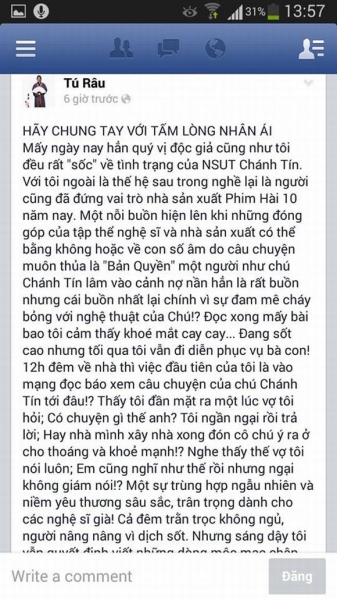 nghe-si-mien-bac-ung-ho-chanh-tin1