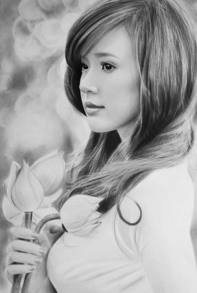 Nhan sắc hot girl Việt dưới nét vẽ của họa sỹ 9x - 3