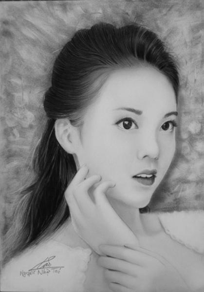 Nhan sắc hot girl Việt dưới nét vẽ của họa sỹ 9x - 10