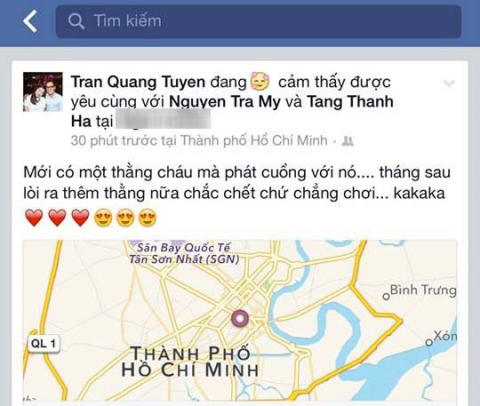 Hà Tăng đã sinh quý tử 3