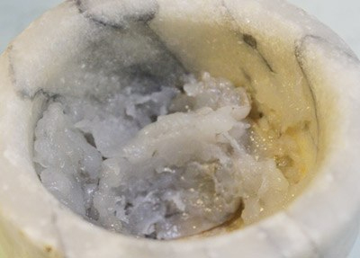 Canh khoai mỡ tím nấu với tôm 4