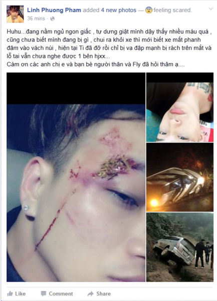 Nhóm HTK bị tai nạn ở Sơn La