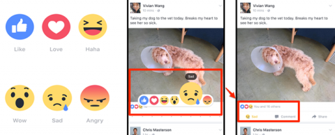 Facebook thêm loạt biểu tượng mới cạnh nút Like