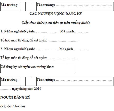 Bộ GDĐT hướng dẫn thí sinh điền thông tin đăng ký xét tuyển chính xác nhất