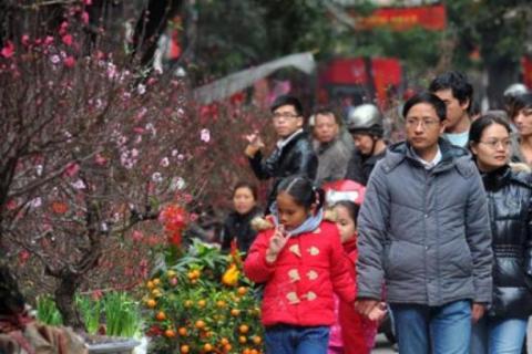 Thời tiết Tết Nguyên đán Đinh Dậu 2017 được dự báo khá thuận lợi cho người dân du Xuân. Ảnh: Người Lao Động.