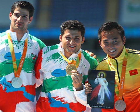Cao Ngoc Hùng giành HCĐ ném lao tại Thế vận hội Paralympic Rio 2016. 