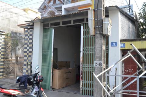 Căn nhà hoang vắng sau khi Cường bị CQĐT bắt giữ. Ảnh: Đ.Tuỳ