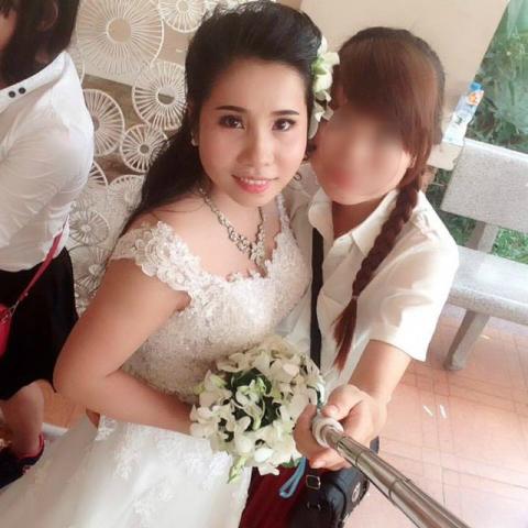 Mới đầu năm 2016, Giang là cô dâu hạnh phúc khi quyết tâm theo chồng về Bình Định. Ảnh: NVCC