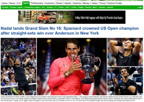 Báo chí thế giới: “Quái vật” Nadal, một năm kinh ngạc - 2