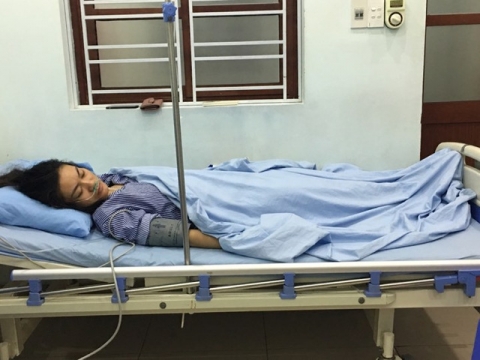 Hiện tại cô giáo Hải vẫn đang được điều trị tích cực tại khoa Khám bệnh theo yêu cầu tại BV Việt Tiệp.