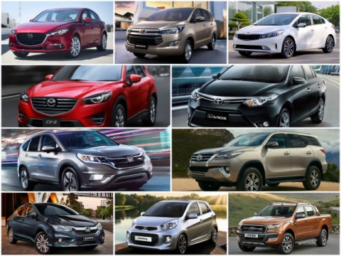 10 mẫu ô tô bán chạy nhất Việt Nam tháng 9/2017 - 1