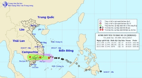 Bão số 14 đổ bộ vào Khánh Hòa – Bình Thuận, suy yếu thành áp thấp nhiệt đới - 1