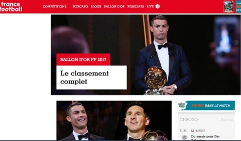 Báo chí thế giới “quỳ rạp” trước Ronaldo 5 Quả bóng Vàng - 1