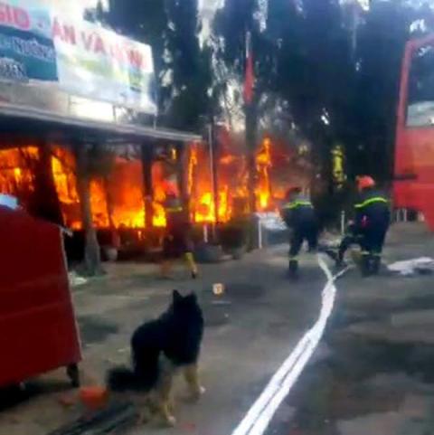 Cháy lớn tại khu du lịch hồ Tuyền Lâm - 3