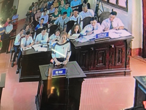 Chị Tuyết xin HĐXX xem xét cho bị cáo Lương vô tội.