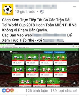 VTV ra “tối hậu thư” với các fanpage, trang web vi phạm bản quyền World Cup 2018 - 2